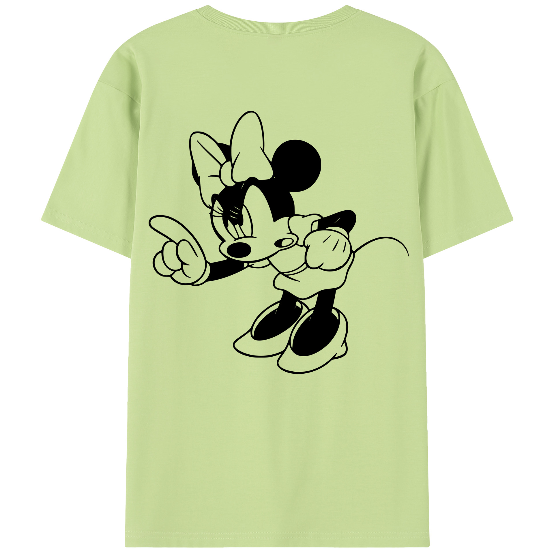 （画像用） ミッキーマウス Mickey Mouse 綿100％半袖Tシャツ（背面プリント）